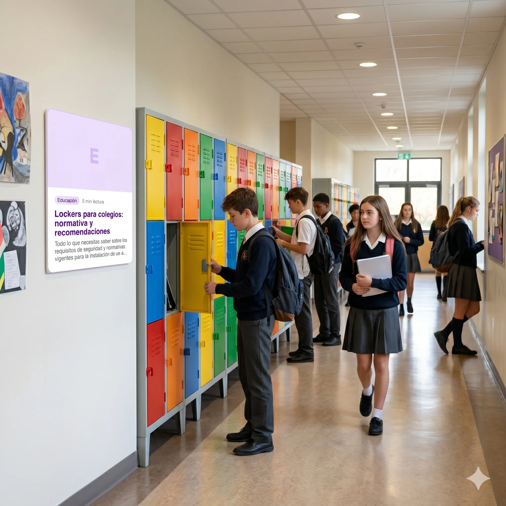 Lockers para colegios: normativa y recomendaciones